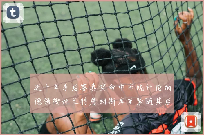 近十年季后赛真实命中率统计伦纳德领衔杜兰特詹姆斯库里紧随其后